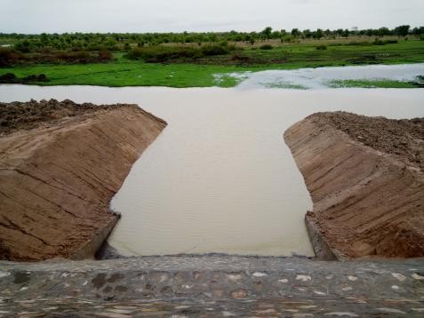 Ouvrage de prise d'eau de la station de pompage du site de Sadori au Togo