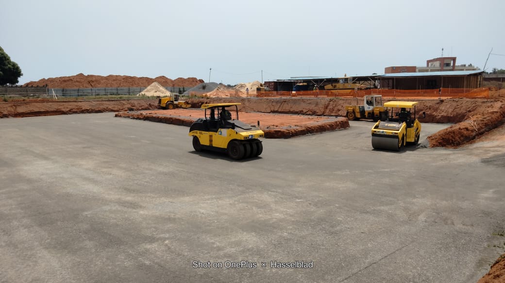 Travaux de construction du bâtiment du simulateur de Asky à Lomé